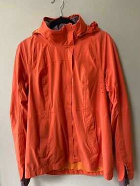 Women's Orange Hooded Jacket by LuLulemon